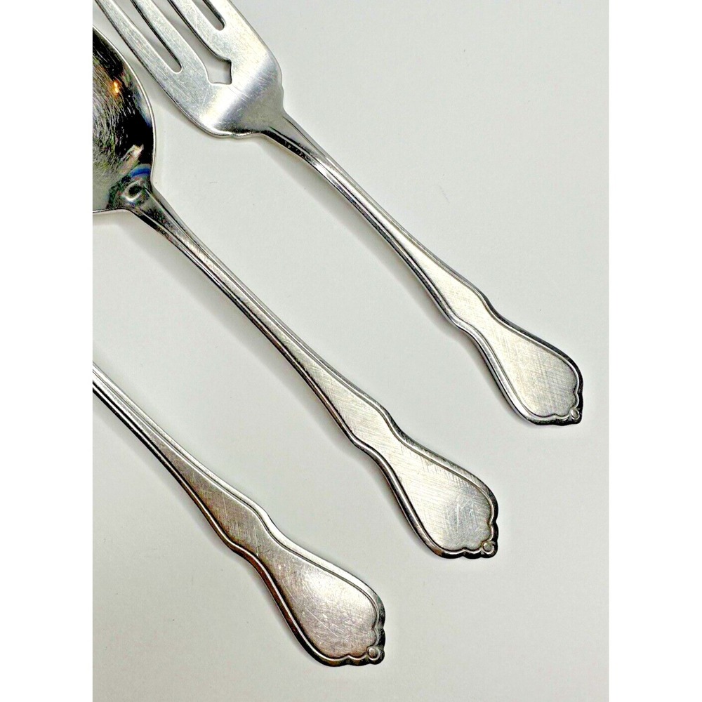 Oneida Trinity Stainless Flatware Replacement  3 Pc Fork Spoon Set Dinner Salad